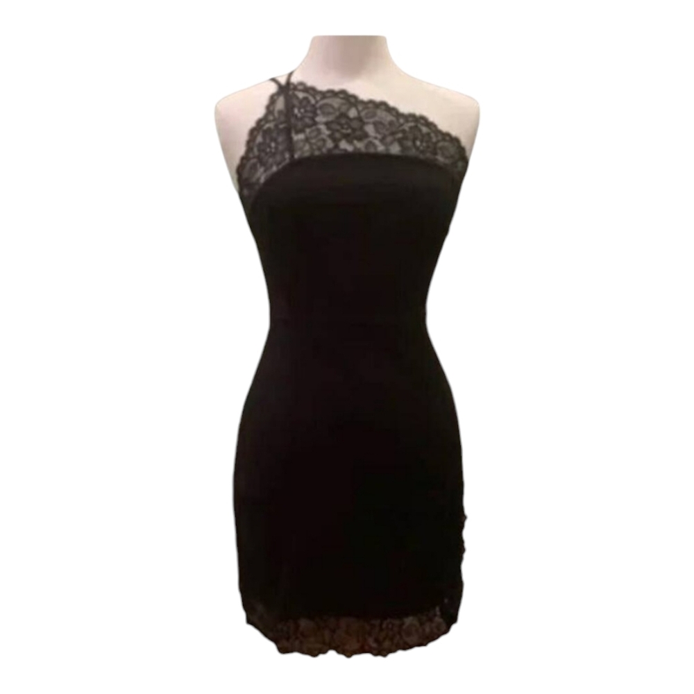 Free People Black One Shoulder Dress